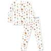 Halloween Treats Bamboo Kids Pajamas, White - Pajamas - 1 - thumbnail
