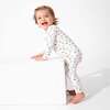 Milk and Cookies Original Bamboo Convertible Footie, White - Footie Pajamas - 3