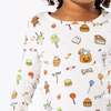 Halloween Treats Bamboo Kids Pajamas, White - Pajamas - 3