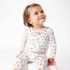 Milk and Cookies Original Bamboo Convertible Footie, White - Footie Pajamas - 4