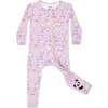 Enchanted Unicorn Bamboo Convertible Footie, Purple - Footie Pajamas - 1 - thumbnail
