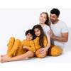 Basketball Bamboo Men's Pajama Set, Orange - Pajamas - 3