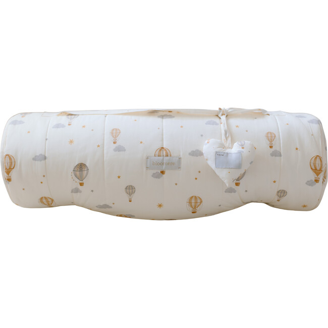 Organic Toddler Nap Roll-N-Rest Mat Set, Hot Balloon