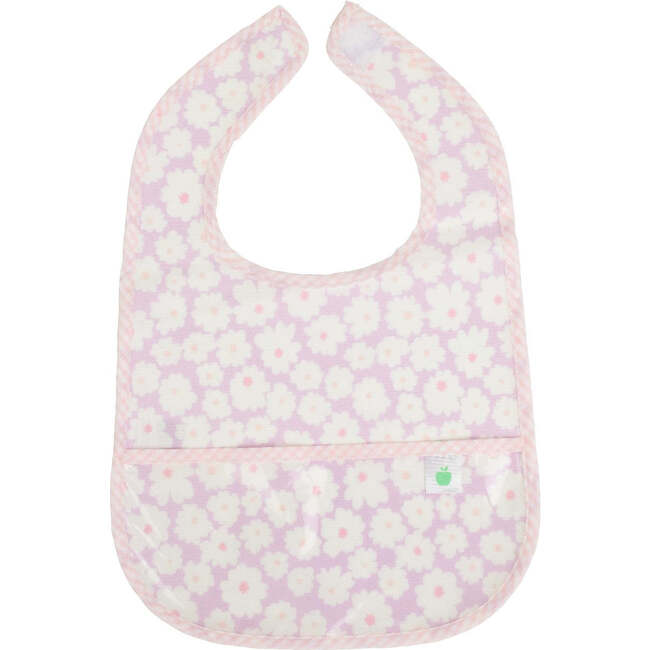 The Wipe It Bib, Lavender Daisies