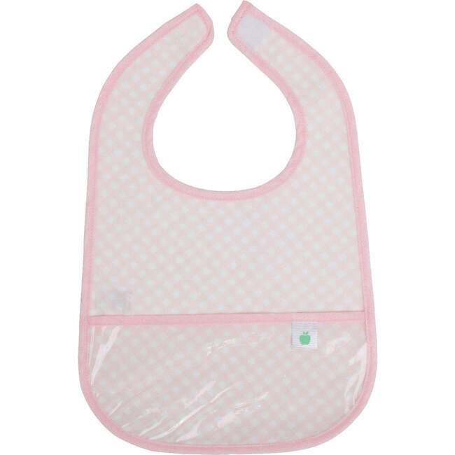 The Wipe It Bib, Pink Gingham