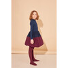 Balls In The Air Dress, Navy & Beetroot - Dresses - 2
