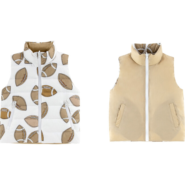 Casey Reversible Down Vest, Touchdown - Vests - 2