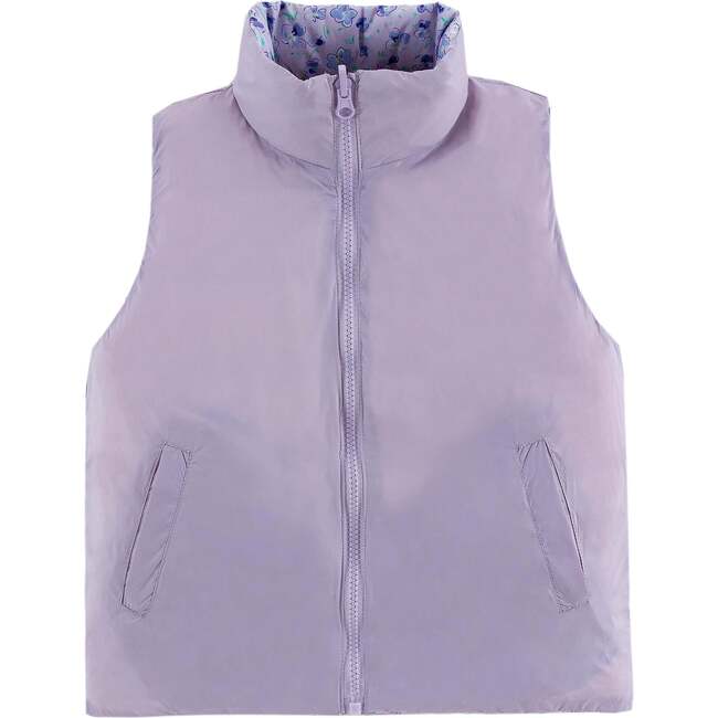 Casey Reversible Down Vest, Purple Wisteria - Vests - 3