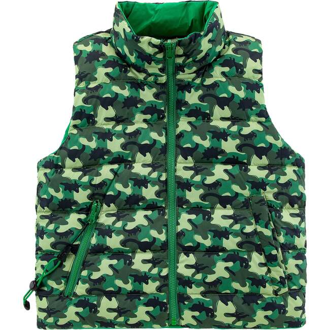 Casey Reversible Down Vest, Dino Camo