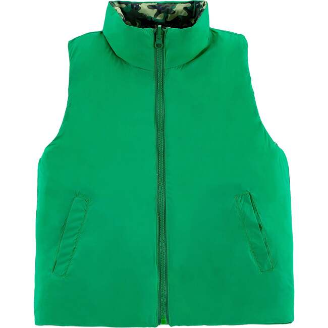 Casey Reversible Down Vest, Dino Camo - Vests - 3