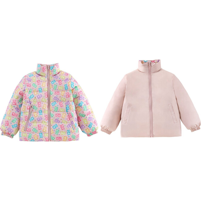 Blake Reversible Down Puffer, Gummy Bear - Jackets - 2