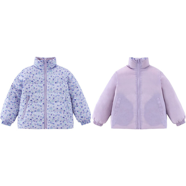 Blake Reversible Down Puffer, Purple Wisteria - Jackets - 2