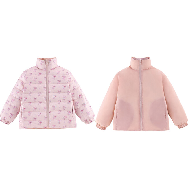 Blake Reversible Down Puffer, Lovely Bow - Jackets - 2
