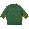 Secret Clover Knitted Jumper, Green - Sweatshirts - 1 - thumbnail
