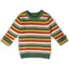Rainbow Waffle Snuggly Knitted Jumper, MULTI - Sweatshirts - 1 - thumbnail