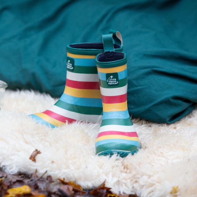 Rainbow Natural Rubber Waterproof Rain Boots, MULTI - Rain Boots - 3