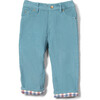 Pale Blue Corduroy Lined Adventure Jeans, Blue - Jeans - 1 - thumbnail