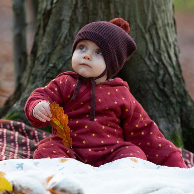 Red Stars Hooded Snug Suit, Red - Bunting - 7