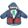 Moonlight Blue Recycled Waterproof Winter Coat, Blue - Coats - 2 - thumbnail