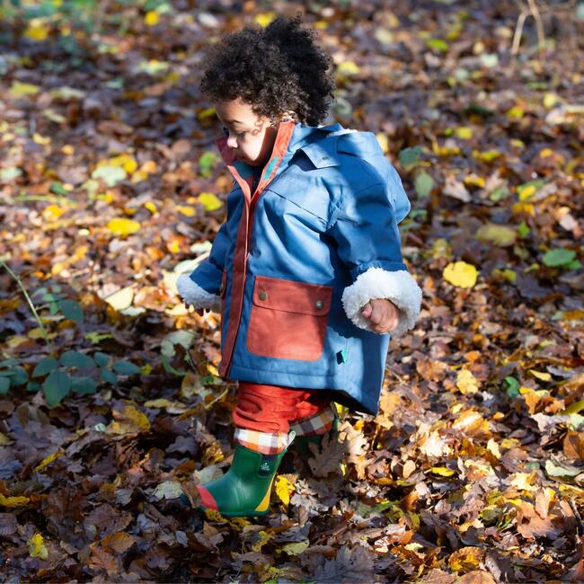 Moonlight Blue Recycled Waterproof Winter Coat, Blue - Coats - 4