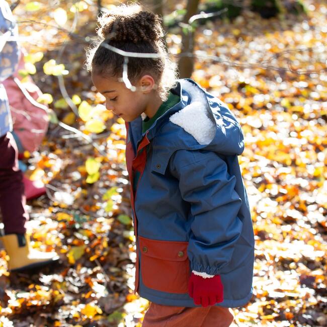 Moonlight Blue Recycled Waterproof Winter Coat, Blue - Coats - 5