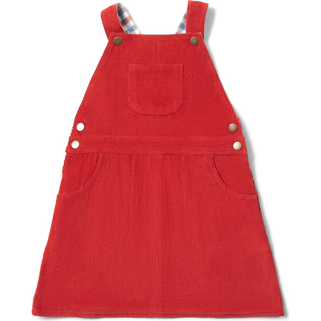 Holly Berry Classic Reversible Pinafore Dress, Pink