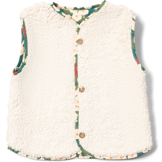 Hedgerow Sherpa Lined Reversible Gilet, Blue