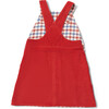 Holly Berry Classic Reversible Pinafore Dress, Pink - Dresses - 3