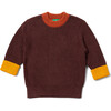 Chocolate Snuggly Knitted Jumper, Brown - Sweatshirts - 1 - thumbnail
