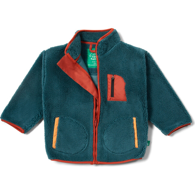 Dragonfly Zip Up Cosy Recycled Fleece Jacket, Blue
