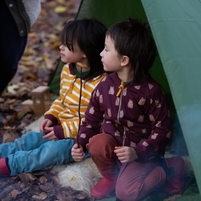 Brown Bears Reversible Easy Rider Jacket, Brown