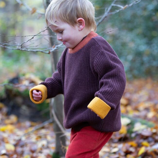 Chocolate Snuggly Knitted Jumper, Brown - Sweatshirts - 5