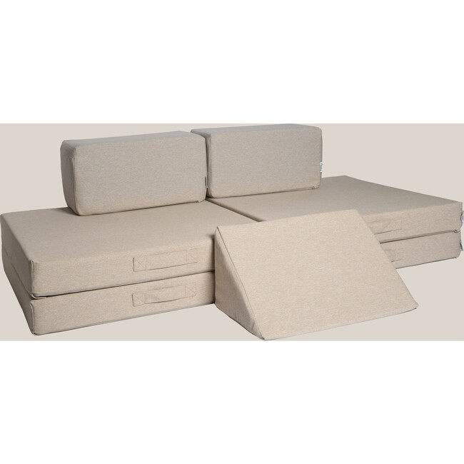 The Figgy Play Couch, Tumbleweed 7-piece + Waterproof Liners