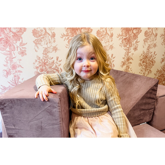 The Figgy Play Couch, Mauve Mist 7-piece + Waterproof Liners - Developmental Toys - 3