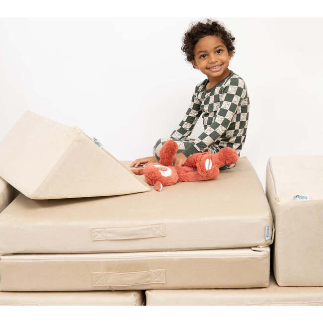 The Figgy Play Couch, Dune 7-piece + Waterproof Liners - Developmental Toys - 2