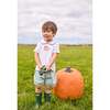 Applique Peter Pan Banded Short Set, Pumpkin - Mixed Apparel Set - 2