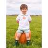Applique Peter Pan Banded Short Set, Pumpkin - Mixed Apparel Set - 4