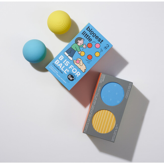 All-in-One Baby Ball in Bus Play Box, Yellow/Blue