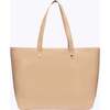 Vegan Leather Work Tote Bag with Removable Insulated Pouch, Cream Croc - Bags - 1 - thumbnail