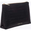 Insulated Small Snack Pouch, Black Croc - Lunchbags - 2