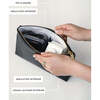 Insulated Small Snack Pouch, Black Croc - Lunchbags - 6