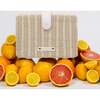 Insulated Small Wicker Snack Clutch, White - Lunchbags - 5