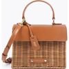 Mini Insulated Hand-Woven Wicker Lunchbox, Brown - Lunchbags - 1 - thumbnail