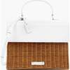 Large, Insulated, Hand-Woven Wicker Lunchbox, Dark White - Lunchbags - 1 - thumbnail