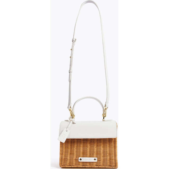 Mini Insulated Hand-Woven Wicker Lunchbox, Dark White - Lunchbags - 4