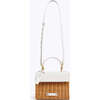 Mini Insulated Hand-Woven Wicker Lunchbox, Dark White - Lunchbags - 4