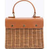 Mini Insulated Hand-Woven Wicker Lunchbox, Brown - Lunchbags - 3
