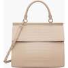 Large, Insulated, Chic Lunchbox, Cream Croc - Lunchbags - 1 - thumbnail