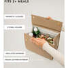 Large, Insulated, Chic Lunchbox, Cream - Lunchbags - 6