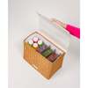 Large, Insulated, Hand-Woven Wicker Lunchbox, Dark White - Lunchbags - 5